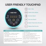 HUEIYEH Under Desk Elliptical Machine, Ellipse Leg Exerciser for Seniors, Seated Pedal Exerciser with Resistance Bands Non Slip Mat, Remote Control, 12 Adjustable Speeds for Home, Seniors, Adults