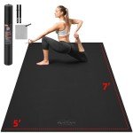 GymCope Extra Large Yoga Mat, 10'x6'/9'x6'/8'x6'/7'x5'/6'x4' (8MM) Wide Workout Mat for Women and Men, Thick Yoga Mats Ideal for Home Yoga, Pilates, Fitness, Exercise, Gym Mat for Barefoot Use