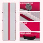 FunWater 10ft Inflatable Gymnastics Mat, Training Mats 4 inches Thick, Gymnastic Tumbling Tracks for Home Gym/Yoga/Cheerleading with Electric Pump