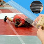2 Rolls 3.93inch x 66FT Wrestling Mat Tape Clear Gym Floor Tape, PVC Seam Cover Tape for Heavy Duty Wrestling Grappling Exercise Mats