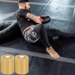 2 Rolls 3.93inch x 66FT Wrestling Mat Tape Clear Gym Floor Tape, PVC Seam Cover Tape for Heavy Duty Wrestling Grappling Exercise Mats