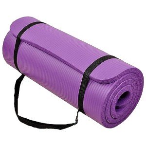 Extra Thick Anti-Tear Yoga Mat with Strap