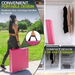 Pink Tri-Fold Folding Exercise Mat by ProsourceFit