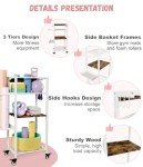 3-Tier Yoga Mat Storage Rack with Wheels