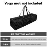 ZHSX Adjustable Yoga Mat Bag with Zipper Pocket