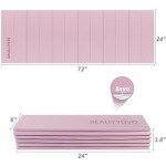 Foldable 8mm TPE Yoga Mat for Home Gym