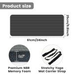 Thick Yoga Knee Pad Mat with Carry Strap