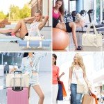 MAXTOP Women's Yoga Tote Bag with Mat Holder