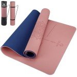 Thick Non-Slip Yoga Mat with Alignment Marks
