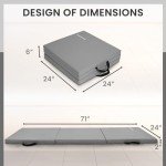 BalanceFrom Foldable Exercise Mat with Handles, 2-Inch Thick