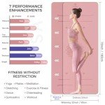 Thick Non-Slip Yoga Mat with Alignment Marks