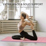Thick Non-Slip Yoga Mat with Alignment Marks