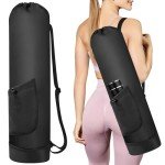 Adjustable Yoga Mat Bag with Water Bottle Pocket