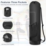 Adjustable Yoga Mat Bag with Water Bottle Pocket
