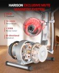 HARISON Elliptical Machine for Home 350 LBS Capacity, Magnetic Elliptical Exercise Machine with 16-Level Resistance Control, Elliptical Trainer with 21IN Stride