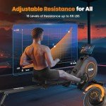 Niceday Smart Rowing Machine with Bluetooth & 16 Resistance Levels