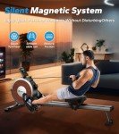 Merach Magnetic Rowing Machine with LCD Monitor