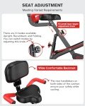 pooboo 4-in-1 Folding Exercise Bike for Home Gym