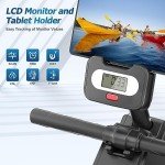 Dripex Foldable Magnetic Rowing Machine with Monitor
