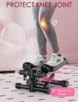 Mini Stepper with Resistance Bands for Home Workouts