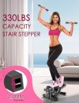 Mini Stepper with Resistance Bands for Home Workouts