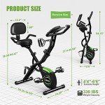 Foldable 4-in-1 Indoor Magnetic Exercise Bike