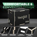 Yes4All Adjustable Wooden Plyo Box - 61 cm