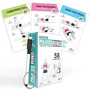 Pilates Ring Workout Cards with Instruction Guide