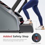 Sunny Health & Fitness Premium High-Intensity Stepper Stair Climber, Commercial Grade Stepmill Exercise Machine, 25 Levels of EMS, Free SunnyFit App Bluetooth Connection 400LB Capacity - SF-X7300
