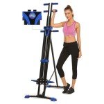 Vertical Climber Exercise Machine, Upgraded Folding Stair Climber Machine, Home Gym Climbing Stepper for Full Body Cardio Workout