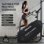 RIOWLAU Stepper Machine, Stair Stepper with LED Screen, Commercial Grade Stair Climber Exercise Machine,15 Speed Levels Stepping Machine for Cardio and Lower Body Workouts,375LBS, 15-164 Steps/Minute