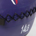 Titan Fitness Soft Leather Medicine Wall Ball 14 lb. Durable, Endurance, Cardio, Core Strength