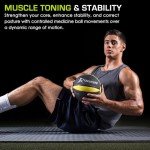 ProsourceFit Weighted Medicine Ball for Full Body Workouts