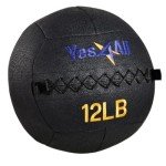 Yes4All Wall Ball - Soft Medicine Ball/Wall Medicine Ball for Full Body Workout and Strength Exercise 12 LB