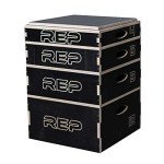 Stackable Wood Plyometric Box for Jump Training, Fitness and Conditioning 4", 6", 8", and 12" set