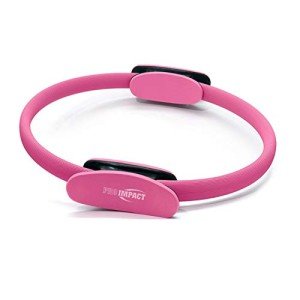 Pro Impact Pilates Ring Fitness Circle Exercise Resistance Equipment for Body Sculpting, Yoga Training, Toning Thighs/Abs/Legs- Portable, Comfortable, Non-Slip, Colors Available