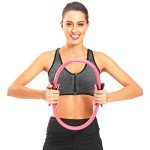 Pro Impact Pilates Ring Fitness Circle Exercise Resistance Equipment for Body Sculpting, Yoga Training, Toning Thighs/Abs/Legs- Portable, Comfortable, Non-Slip, Colors Available