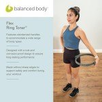 Balanced Body Flex Ring Toner, Workout Hoop with Standard Handles, Pilates Workout Equipment, Pilates Ring Circle for Home Gym or Studio Use