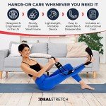 IdealStretch Original - Hamstring, Lower Back & Calf Stretcher - Pain Relief & Deep Knee Extension - Flexibility Tool with Instruction Card & Wedge Combo