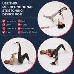 IdealStretch Original - Hamstring, Lower Back & Calf Stretcher - Pain Relief & Deep Knee Extension - Flexibility Tool with Instruction Card & Wedge Combo