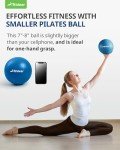 Trideer Pilates Ball 7-8 inch with Pump, Small Pilates Ball, Core Ball, Therapy Ball, Small Exercise Ball for Between Knees, Mini Yoga Ball for Yoga, Barre, Physical Therapy, AB, Core Strength