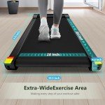 Walking Pad Treadmill, Under Desk Treadmill for Home and Office, Portable Treadmill with LED Display Remote Control, 2.5 HP Electric Treadmills 300 lbs Capacity (Black-Classic)