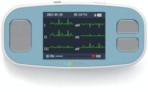 EMAY 6L Portable ECG Monitor | Record ECG and Heart Rate in 6 Channels | Compatible with Smartphone and PC | No Subscription Required