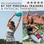 Live Infinitely Pilates Ball 9 Inch with Pump | Small Yoga Balls with Digital Workout eBook | Mini Stability Ball for Pilates, Barre, Yoga & Home Exercise (Teal)