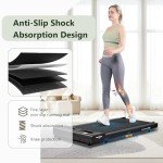 Walking Pad Treadmill, Under Desk Treadmill for Home and Office, Portable Treadmill with LED Display Remote Control, 2.5 HP Electric Treadmills 300 lbs Capacity (Black-Classic)