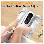 DamKee Under Desk Elliptical Exercise Machine, Ellipse Leg Exerciser As Seen On TV with 12 Speed, Electric Foot Leg Exerciser While Sitting for Seniors, Portable Seated Pedal Exerciser with Remote/LCD