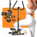 Mini Stepper with Resistance Bands and Adjustable Height