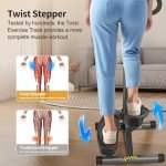 Mini Stepper with Resistance Bands and Adjustable Height