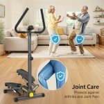 Mini Stepper with Resistance Bands and Adjustable Height