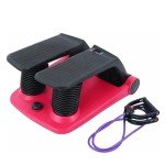 INTBUYING Portable Stair Stepper with Resistance Bands